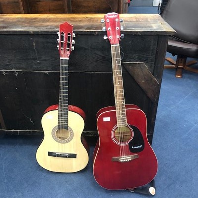 Lot 380 - A WESTFIELD SIX STRING ACOUSTIC GUITAR AND ANOTHER