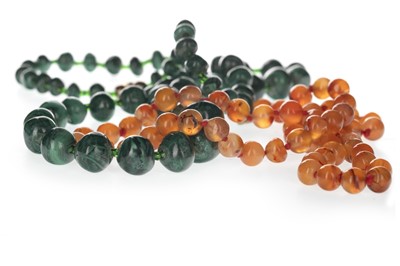 Lot 365 - TWO BEADED NECKLACES