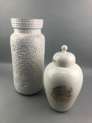 Lot 399 - A GERMAN STICK STAND AND OTHER CERAMICS