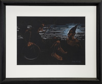 Lot 886 - TWO FIGURES, A MIXED MEDIA BY FRANK MCFADDEN