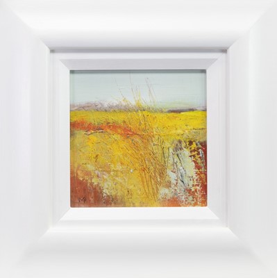 Lot 723 - CORNFIELD, AN OIL BY MAY BYRNE