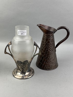 Lot 471 - A WMF VASE AND ITEMS