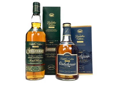 Lot 136 - CRAGGANMORE 1991 DISTILLERS EDITION AND DALWHINNIE 1990 DISTILLERS EDITION