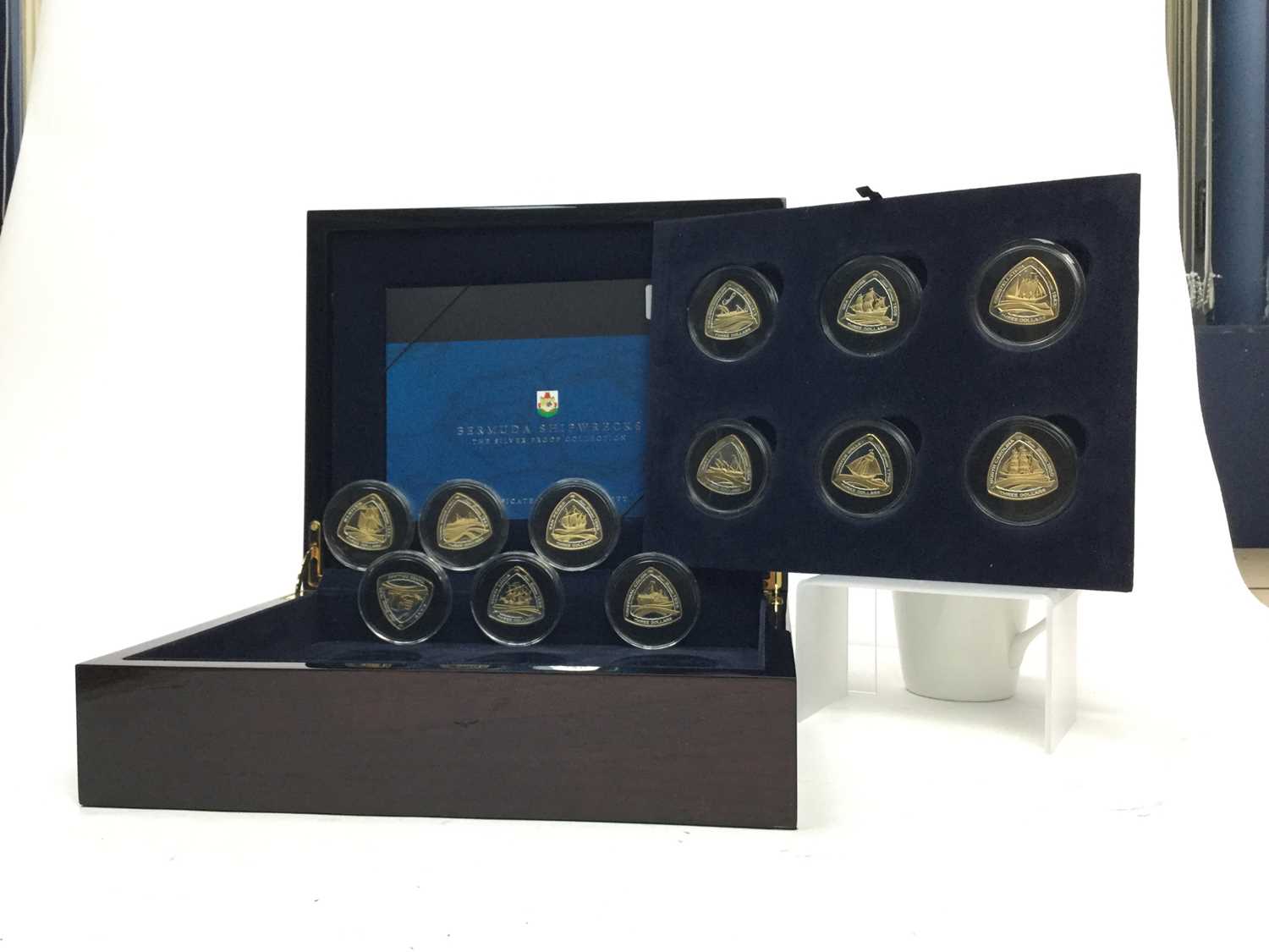 Lot 72 - THE BERMUDA SHIPWRECKS SILVER PROOF COIN COLLECTION