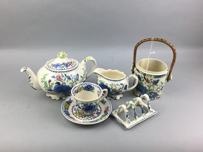 Lot 528 - A MASON'S REGENCY PATTERN BREAKFAST SERVICE
