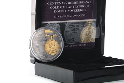 Lot 82 - THE 2018 ARMISTICE CENTENARY REMEMBRANCE GOLD GALLANTRY PROOF DOUBLE SOVEREIGN