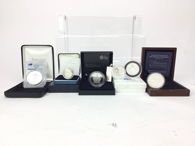 Lot 87 - A COLLECTION OF SILVER PROOF AND OTHER COINS
