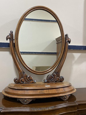 Lot 564 - A VICTORIAN MAHOGANY DRESSING MIRROR