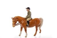 Lot 1125 - BESWICK FIGURE OF A PONY AND RIDER modelled as...