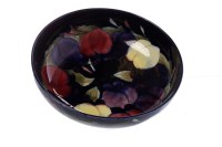 Lot 1139 - MOORCROFT FRUIT BOWL design of red, yellow and...
