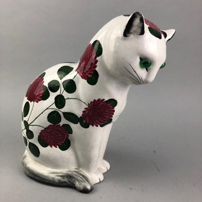 Lot 285 - A PLIGHTS CERAMIC MODEL OF A SEATED CAT