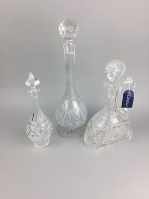 Lot 283 - A LOT OF SIX CRYSTAL DECANTERS