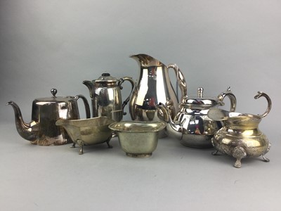 Lot 291 - A SILVER PLATED WATER JUG AND OTHER SILVER PLATED ITEMS