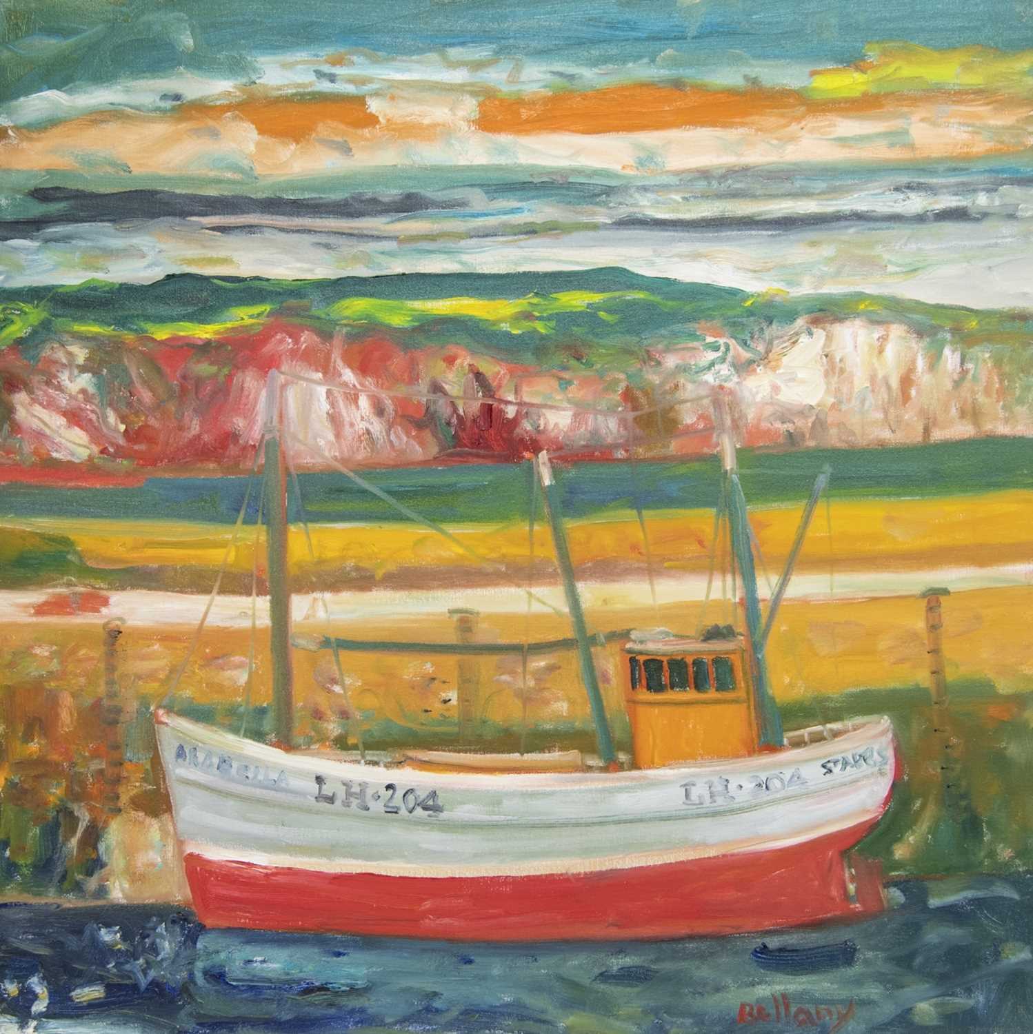 Lot 564 - LH204 AT ST ABBS ,AN OIL BY JOHN BELLANY