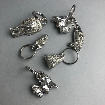 Lot 41 - A LOT OF PEWTER KEYRINGS