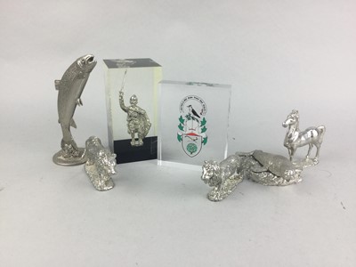 Lot 84 - A LOT OF PEWTER FIGURES