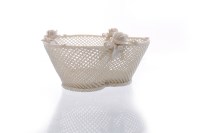 Lot 1152 - WITHDRAWN EARLY BELLEEK SHAMROCK BASKET...