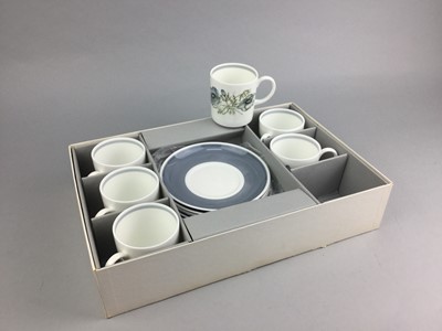 Lot 309 - A WEDGWOOD 'SUSIE COOPER DESIGN' COFFEE SERVICE AND A DOLLS TEA SERVICE