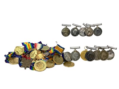 Lot 1644 - A LOT OF FORTY-ONE WWI SERVICE MEDALS
