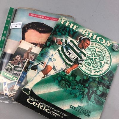 Lot 35 - THE BHOYS STICKER ALBUM AND OTHER FOOTBALL RELATED ITEMS