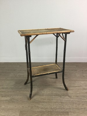 Lot 1395 - A  BAMBOO OBLONG OCCASIONAL TABLE