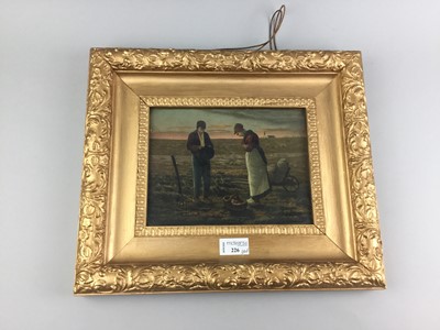 Lot 226 - DUTCH SCHOOL, A PAIR OF COLOURED PRINTS IN GILT PAINTED GESSO FRAMES