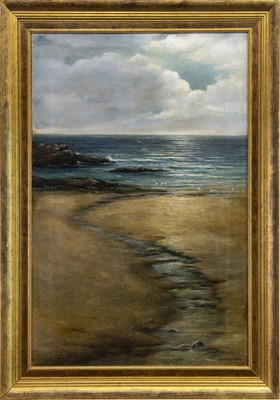 Lot 24 - TO THE SHORE, AN OIL BY VALENTINE THOMAS GARLAND