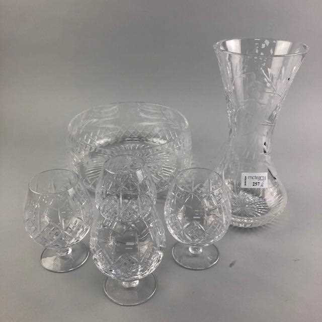 Lot 257 - A LOT OF EDINBURGH AND OTHER CRYSTAL