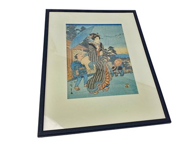 Lot 792 - A LOT OF TWO JAPANESE WOODBLOCK PRINTS