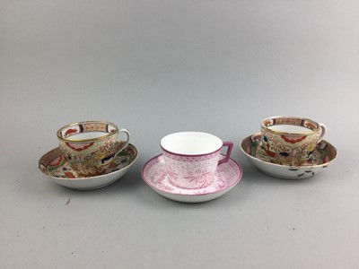 Lot 330 - A LOT OF 19TH CENTURY ENGLISH TEA WARE AND OTHER CERAMICS