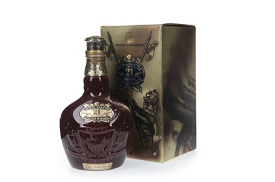 Lot 212 - CHIVAS REGAL ROYAL SALUTE 21 YEARS OLD RUBY DECANTER