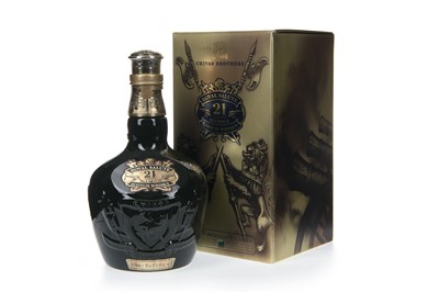 Lot 213 - CHIVAS REGAL ROYAL SALUTE 21 YEARS OLD EMERALD DECANTER