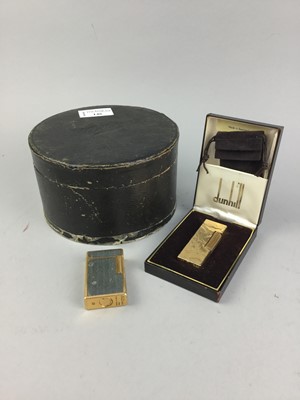 Lot 146 - A CASED DUNHILL LIGHTER ALONG WITH A DUPONT