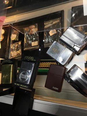 Lot 147 - A LOT OF FOUR ZIPPO AND TWO RONSON LIGHTERS
