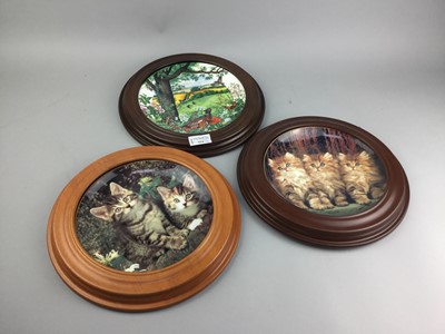 Lot 324 - A LOT OF FRAMED DECORATIVE WALL PLATES
