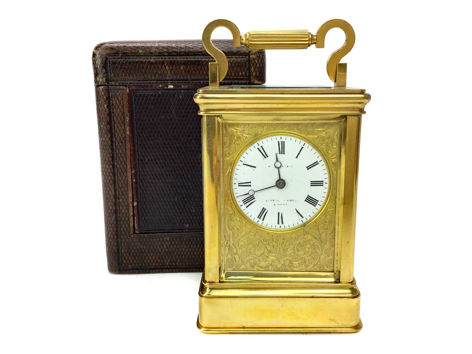 Lot 1112 - A LATE 19TH CENTURY CARRIAGE CLOCK