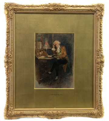 Lot 489 - AN EVENINGS READ, A WATERCOLOUR BY WALTER PAGET
