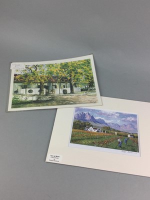 Lot 172 - A LOT OF FIVE PICTURES DEPICTING NATURE SCENES