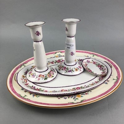 Lot 464 - A LIMOGES PART DRESSING TABLE SET AND OTHER CERAMICS