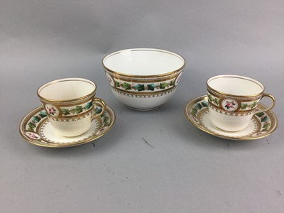 Lot 465 - A FLORAL AND GILT PART TEA SERVICE ALONG WITH OTHER TEA WARE