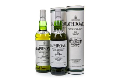 Lot 315 - TWO BOTTLES OF LAPHROAIG 10 YEARS OLD