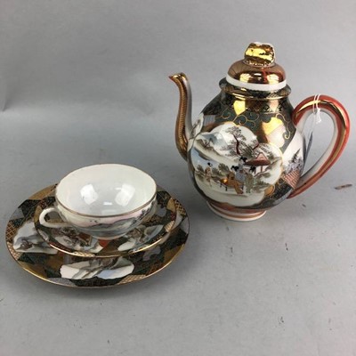 Lot 443 - A JAPANESE EGGSHELL PART TEA SERVICE