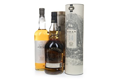 Lot 332 - OBAN AGED 14 YEARS ONE LITRE AND OLD PULTENEY AGED 12 YEARS ONE LITRE