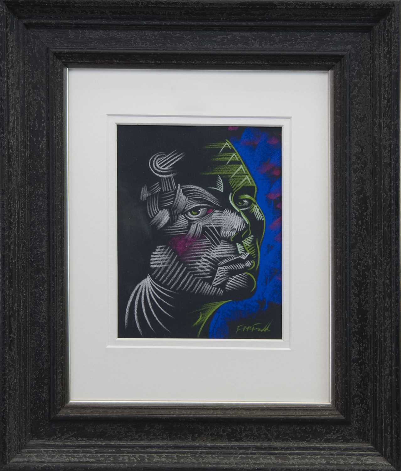 Lot 493 - NEON JUNGLE, A PASTEL BY FRNAK MCFADDEN