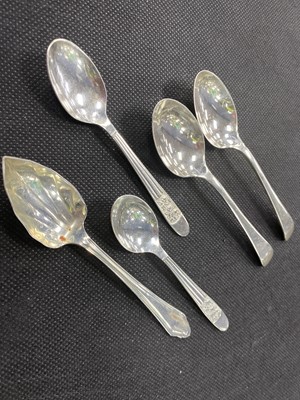 Lot 483 - A LOT OF SILVER PLATED FLATWARE