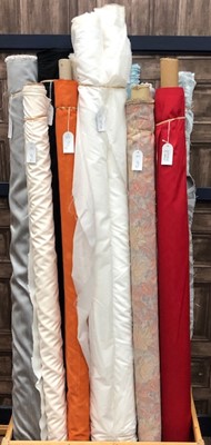 Lot 522 - A LOT OF ROLLS OF FABRIC