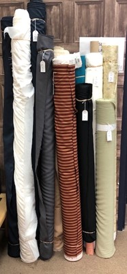 Lot 523 - A LOT OF ROLLS OF FABRIC