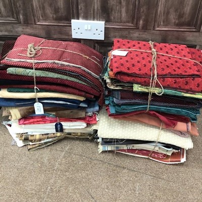 Lot 524 - A LOT OF FABRIC REMNANTS