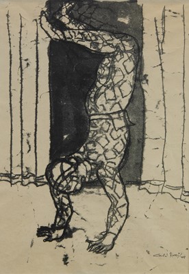 Lot 574 - ACROBAT, A MONOTYPE BY CARLO ROSSI