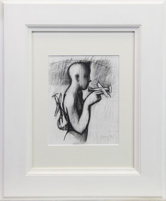 Lot 404 - AN UNTITLED CHARCOAL BY KEITH MCINTYRE